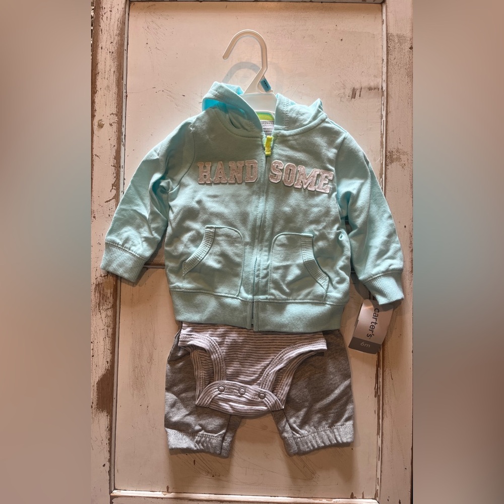 Carter's Boys 6 Months Hoodie Layering Set -New With Tags
